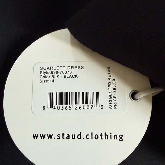 RARE SIZE 14 - STAUD Strapless Scarlett Dress - Picture 6 of 8